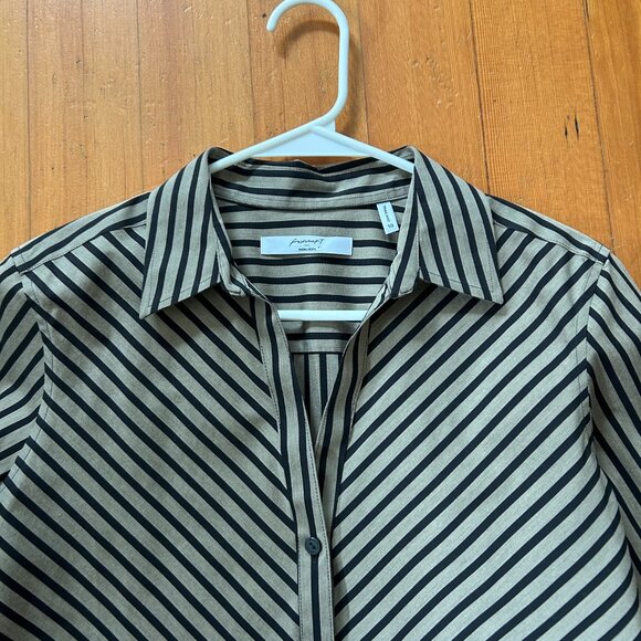 Foxtrot size 10 brown and black striped shirt***NEW - Picture 2 of 3